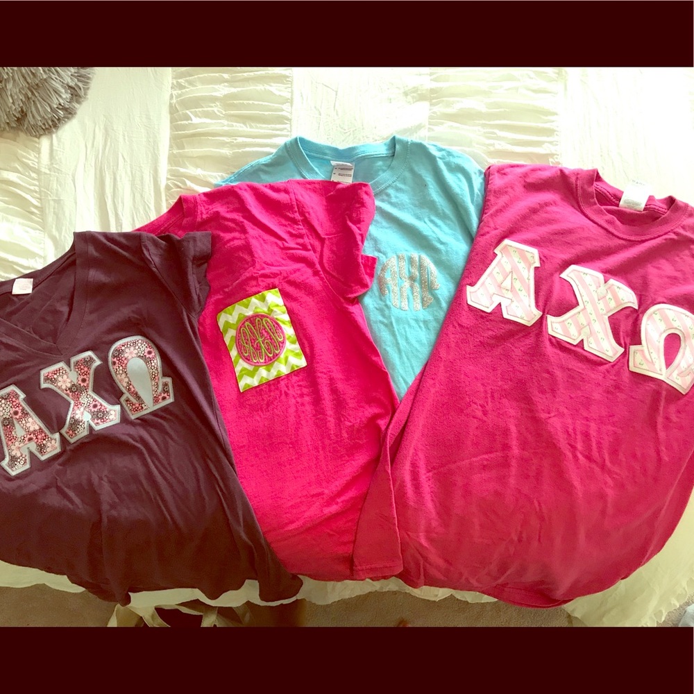Lot of 4 Alpha Chi Omega Shirts